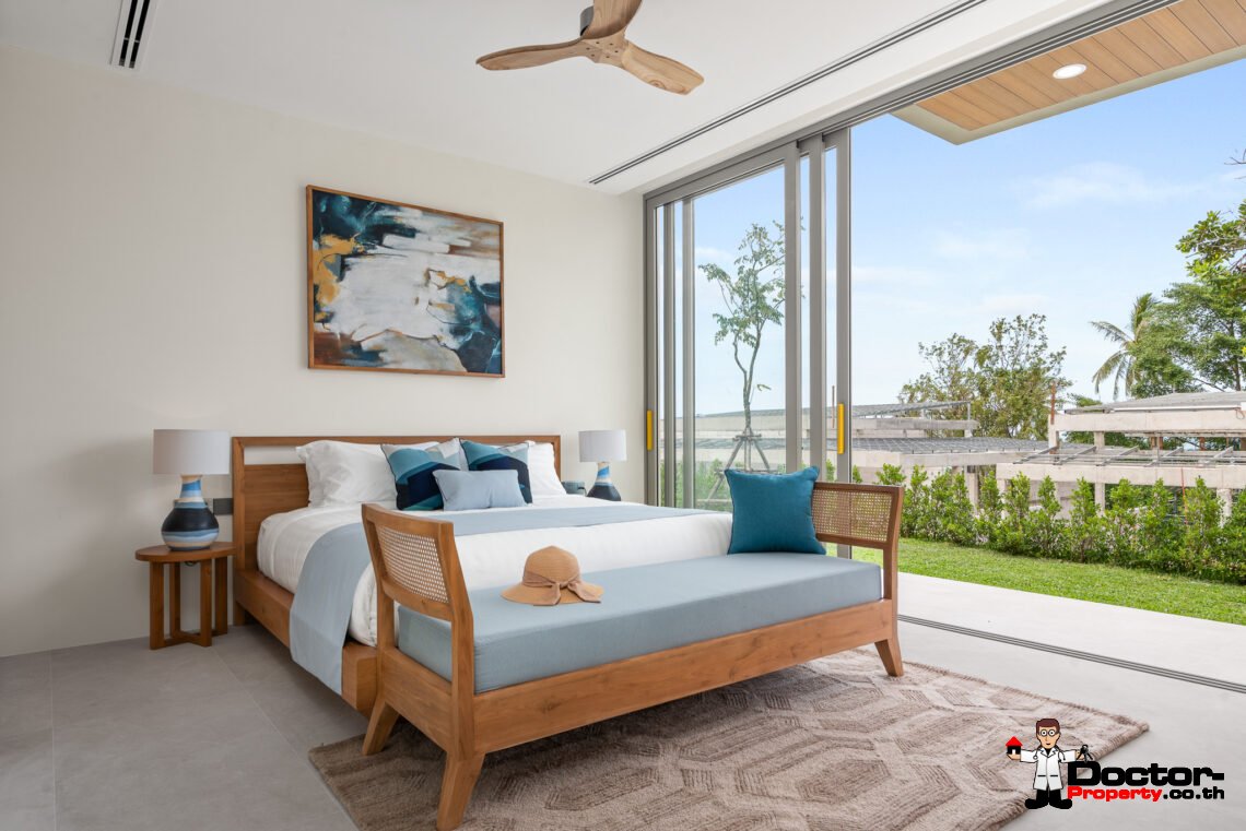 Luxury 4 Bedroom Pool Villa with Sea View in Bang Por, Koh Samui – For Sale